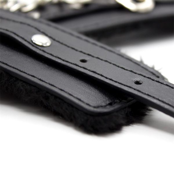 Ankle Cuffs with Black Padded Interior 35 cm Black - Image 3