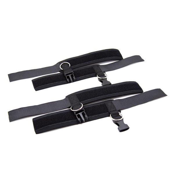 Neoprene Ankle Cuffs with Velcro Black - Image 3