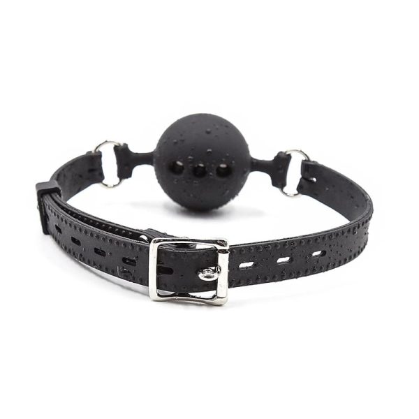 Silicone Breathable Ball Gag 5 cm Size L Black - Image 2