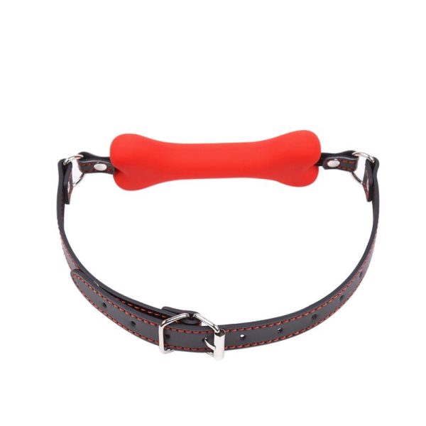 Bone Gag Ball Red - Image 4