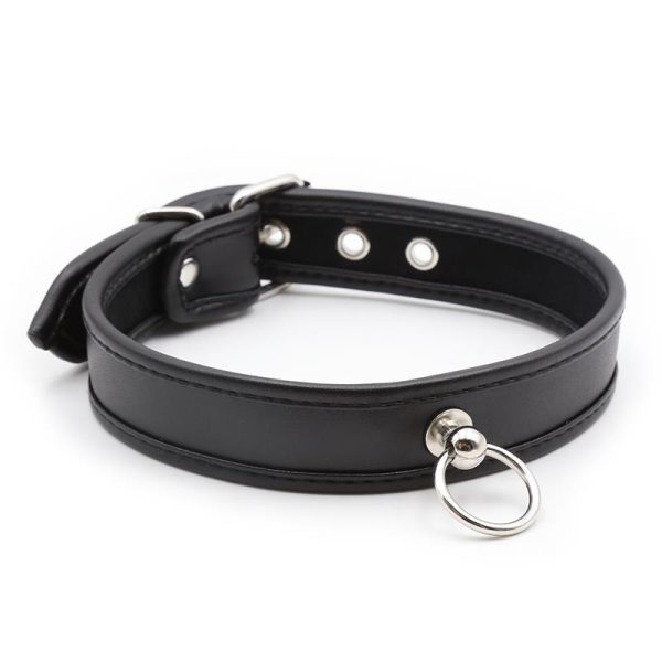 Collar with Hoop Black - Image 2
