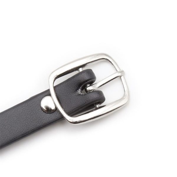 Collar with Hoop and Bell Black - Image 4