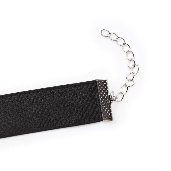 Collar with Bow and Bell 29 cm Size M Black - Image 8