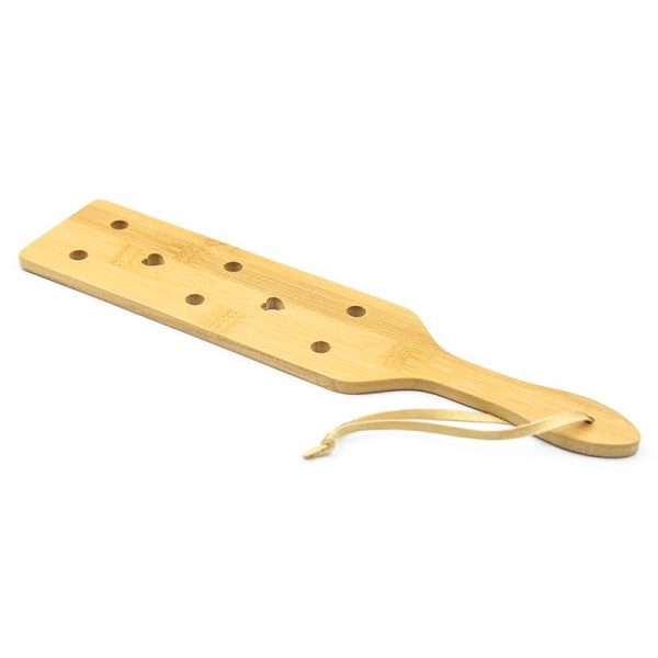 Bamboo Paddle with Hearts 33 cm - Image 2