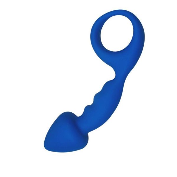 Butt Plug Budy Blue Silicone 13 cm - Image 2