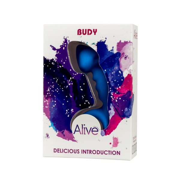 Butt Plug Budy Blue Silicone 13 cm - Image 3