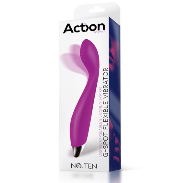 No. Ten G-Spot Hyper-Flexible Vibe Magnetic USB Silicone - Image 5