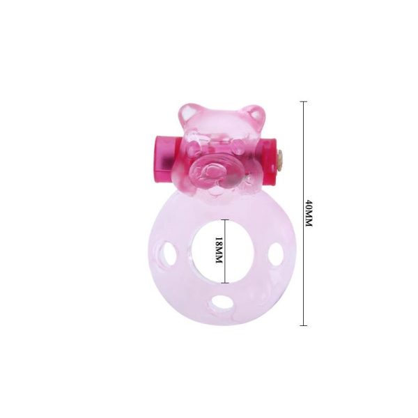 Cock Ring with Vibrating Bullet Bear - Image 4