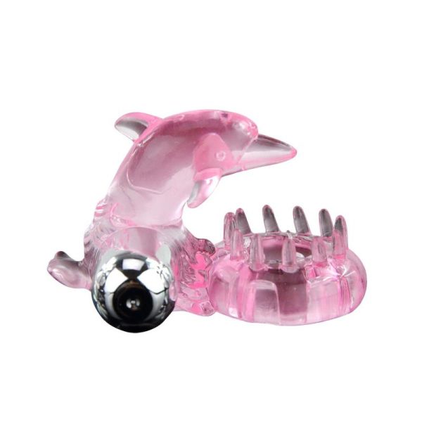 Vibrating Cock Ring Love Dolphig Ring Pink - Image 2
