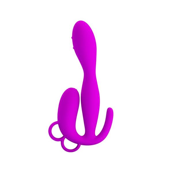 Pretty Love Butt Plug Flowery Purple - Image 2