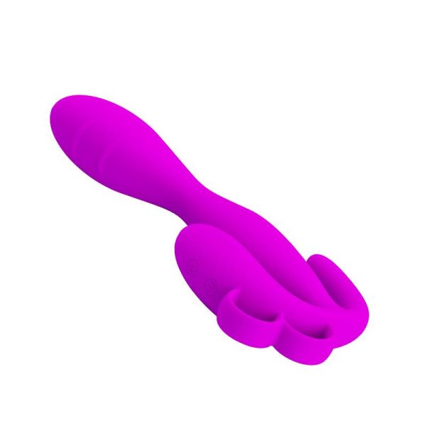Pretty Love Butt Plug Flowery Purple - Image 3