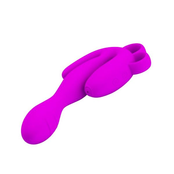 Pretty Love Butt Plug Flowery Purple - Image 4