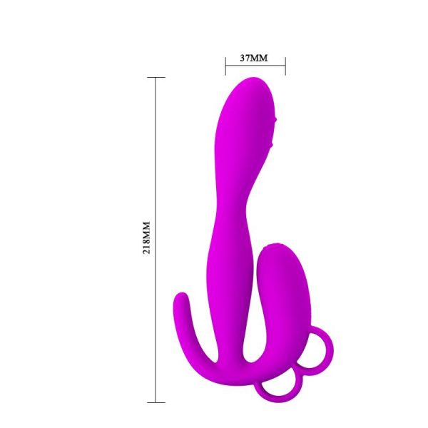 Pretty Love Butt Plug Flowery Purple - Image 5