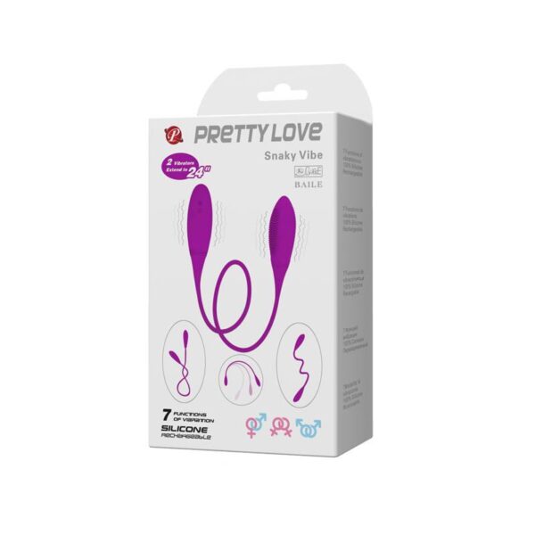 Pretty Love Vibrating Eggs Snaky Vibe Purple - Image 9