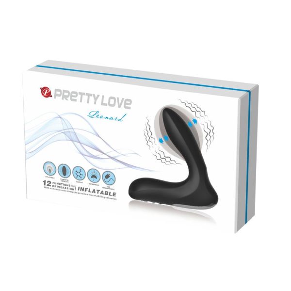 Anal Stimulator Inflatable Leonard Silicone USB Black - Image 6