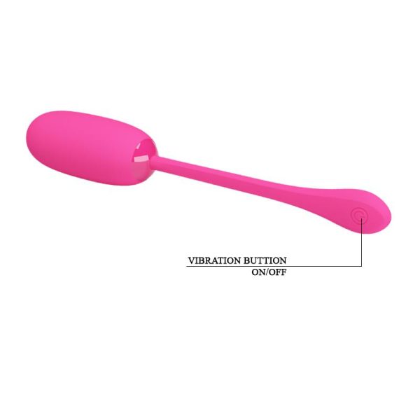 Vibrating Egg Julius USB Silicone Pink - Image 5