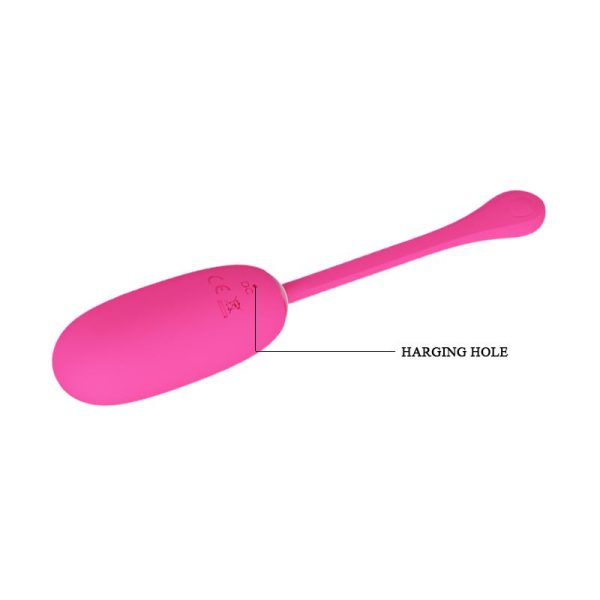 Vibrating Egg Julius USB Silicone Pink - Image 6