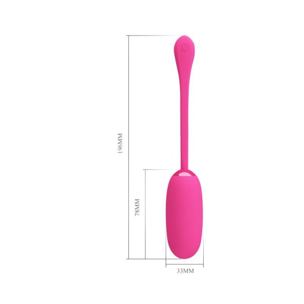 Vibrating Egg Julius USB Silicone Pink - Image 7