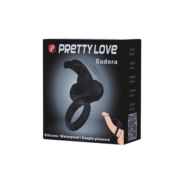 Vibrating Cock Ring Eudora Black - Image 8