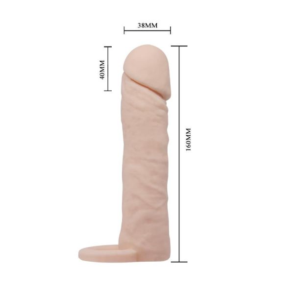 Realistic Penis Sleeve Medium Flesh - Image 7