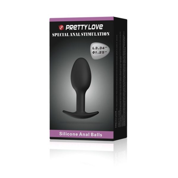 Anal Plug Black with Ball - Image 8