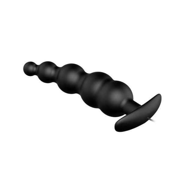 Anal Plug Bubbles Vibrator Black withRemote Control - Image 3