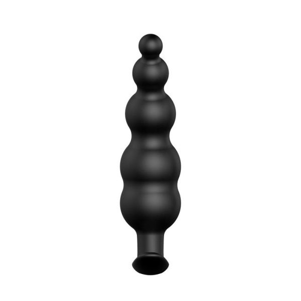 Anal Bubble Plug Black Silicone - Image 2
