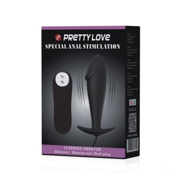 Anal Plug Black with Remote Control - Image 9