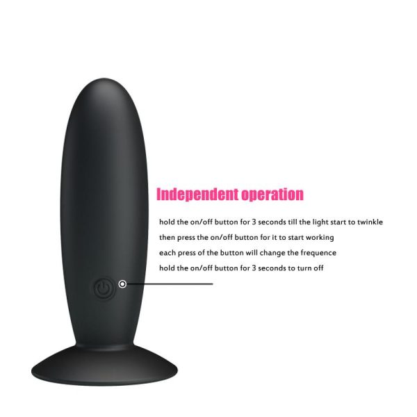 Pretty Love Vibrating Butt Plug Anal Black - Image 8