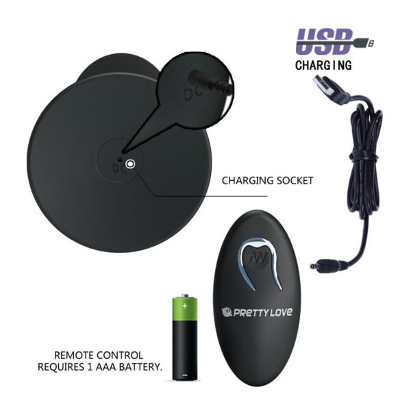 Butt Plug with Remote Control Black - Image 5