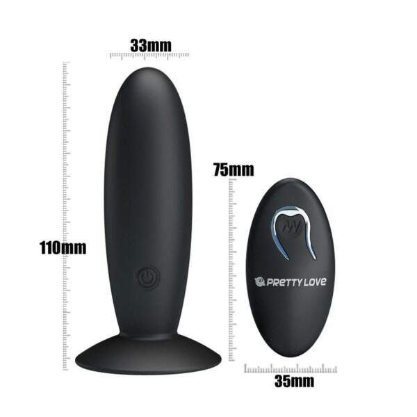 Butt Plug with Remote Control Black - Image 6