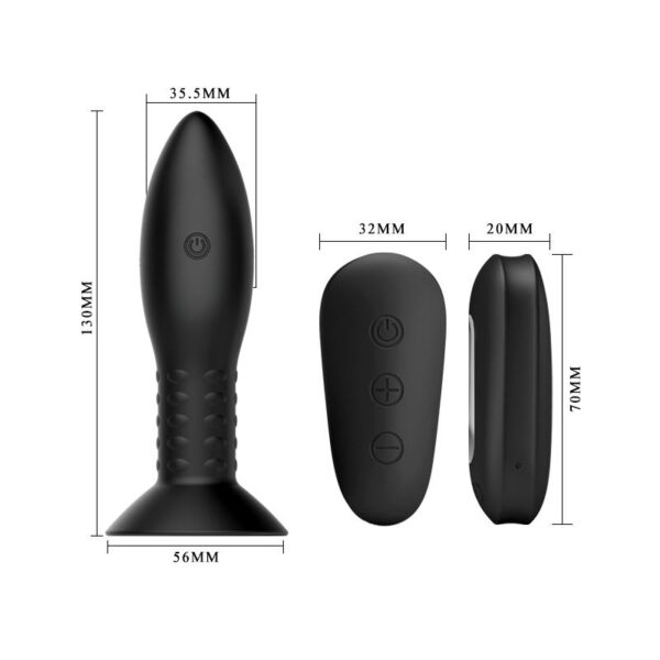 Mr. Play butt Plug with Vibration and Rotation Remote Control - Image 7