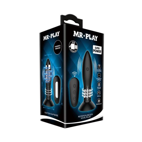 Mr. Play butt Plug with Vibration and Rotation Remote Control - Image 8