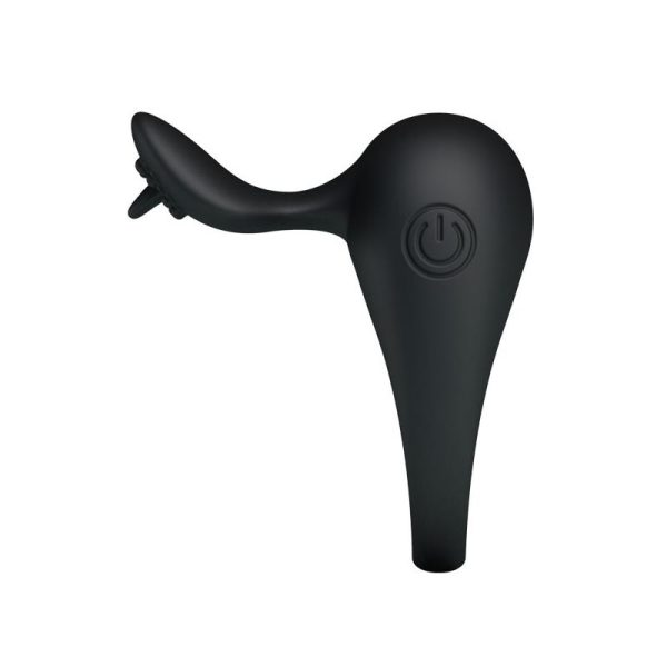 Pretty Love Anillo Vibrador Tonguo Negro - Image 3