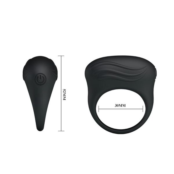 Vibrating Cock Ring Bertram Black - Image 5