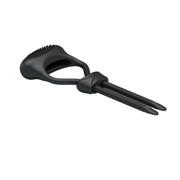 Pretty Love Vibrating Cock Ring Curitis Black - Image 2