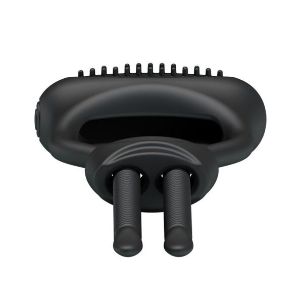 Pretty Love Vibrating Cock Ring Curitis Black - Image 3