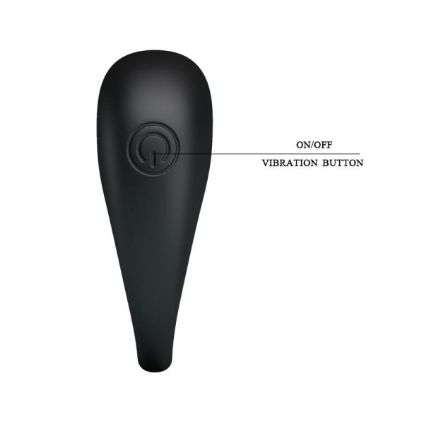 Pretty Love Vibrating Cock Ring Trap Black - Image 6