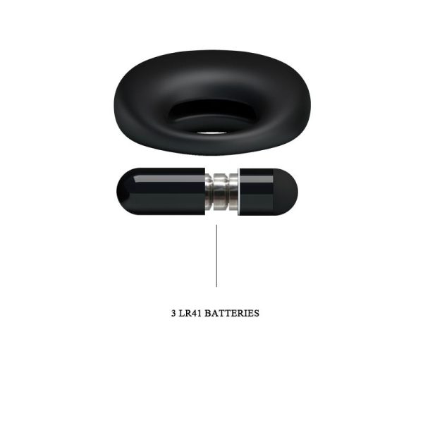 Pretty Love Vibrating Cock Ring Trap Black - Image 7