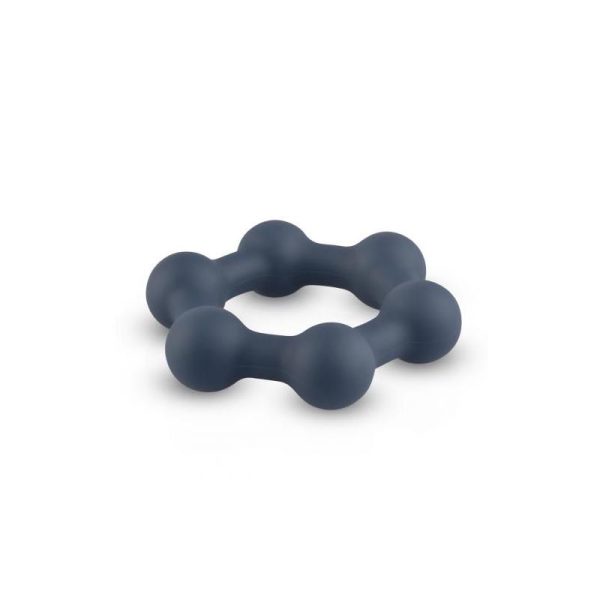 Hexagon Cockring With Steel Balls - Image 2