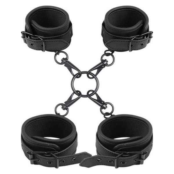 Wrist and Ankle Cuffs Set Vegan Leather - Image 2