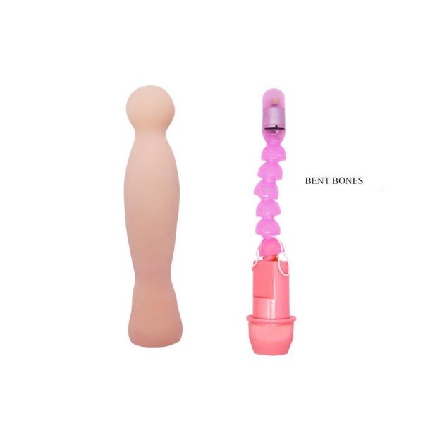 Vibrating Dildo Flesh 22 cm - Image 4