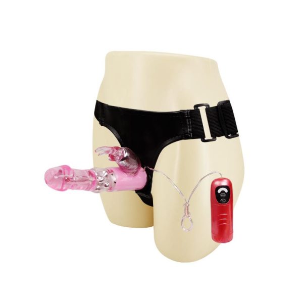 Baile Vibrating Strap-on with Dildo Pink  18 cm - Image 2