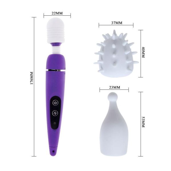 Massager and Heads Pack King Touch Purple - Image 4