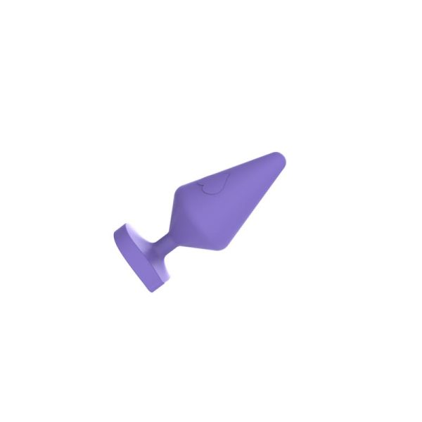 Large Luv Heart Plug Purple Silicone - Image 2
