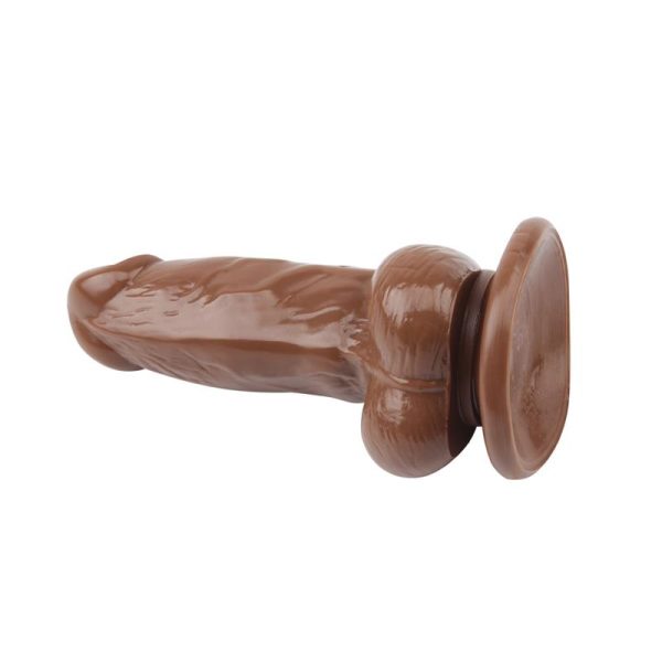 Dildo Jumbo Jack 6 Vibrating Dildo-Brown - Image 6