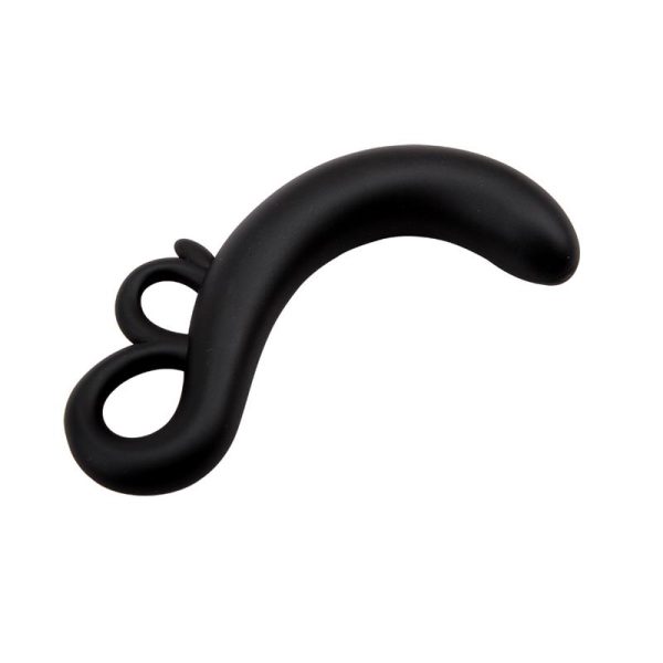 Two-Finger G-Spot Plug Silicone Black - Image 5