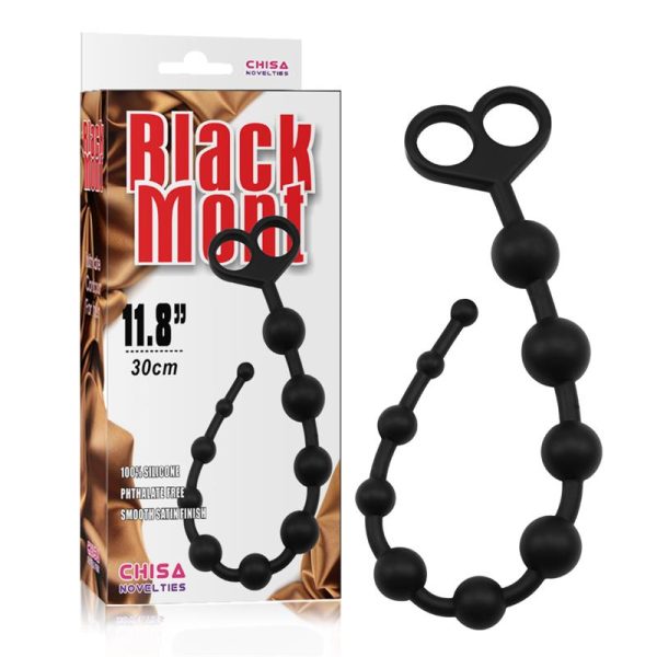 Boyfriend Beads 30.8 x 2.4 cm Silicone Black - Image 4