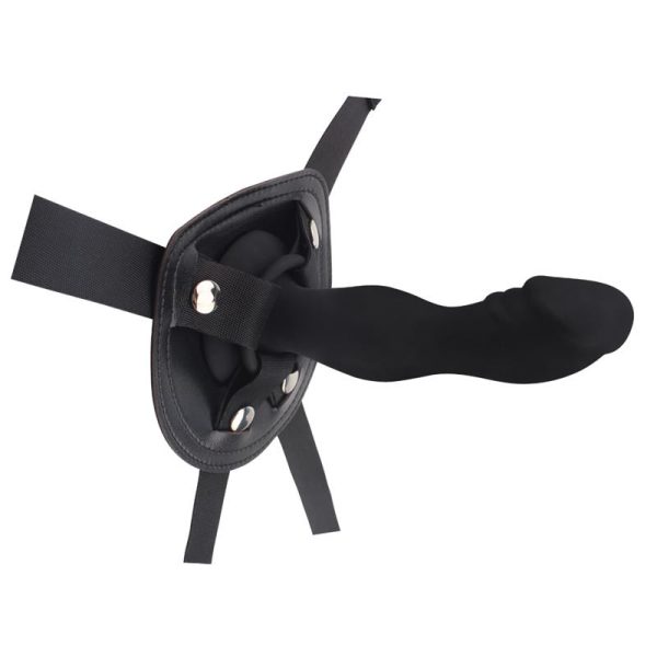 Strap-On with Dildo Rumpy Silicone Black - Image 4