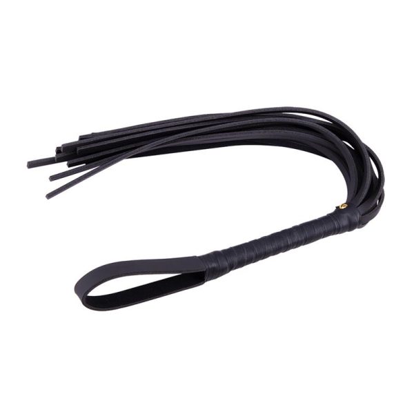 Leather Whip 72 cm Black - Image 4